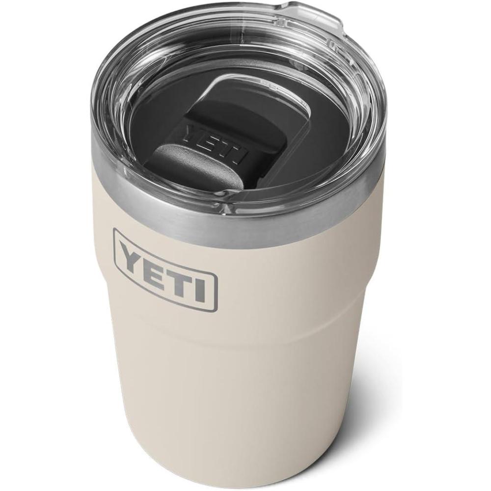 imageYETI Rambler 16 oz Stackable Tumbler Vacuum Insulated Stainless Steel with MagSlider LidCape Taupe
