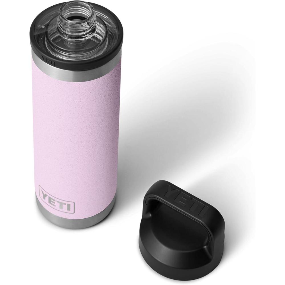 imageYETI Rambler 18 oz Bottle Vacuum Insulated Stainless Steel with Chug Cap BlackCherry Blossom