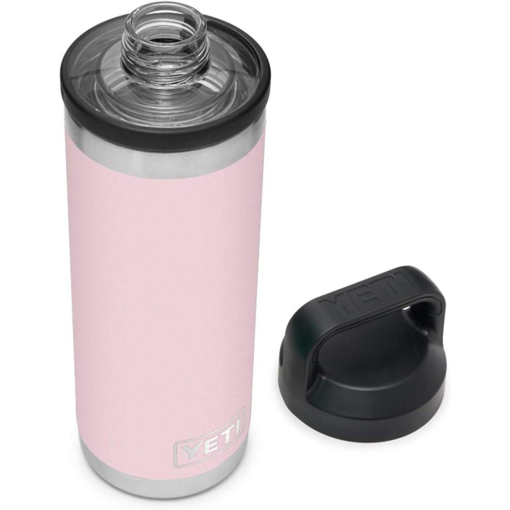 imageYETI Rambler 18 oz Bottle Vacuum Insulated Stainless Steel with Chug Cap BlackIce Pink