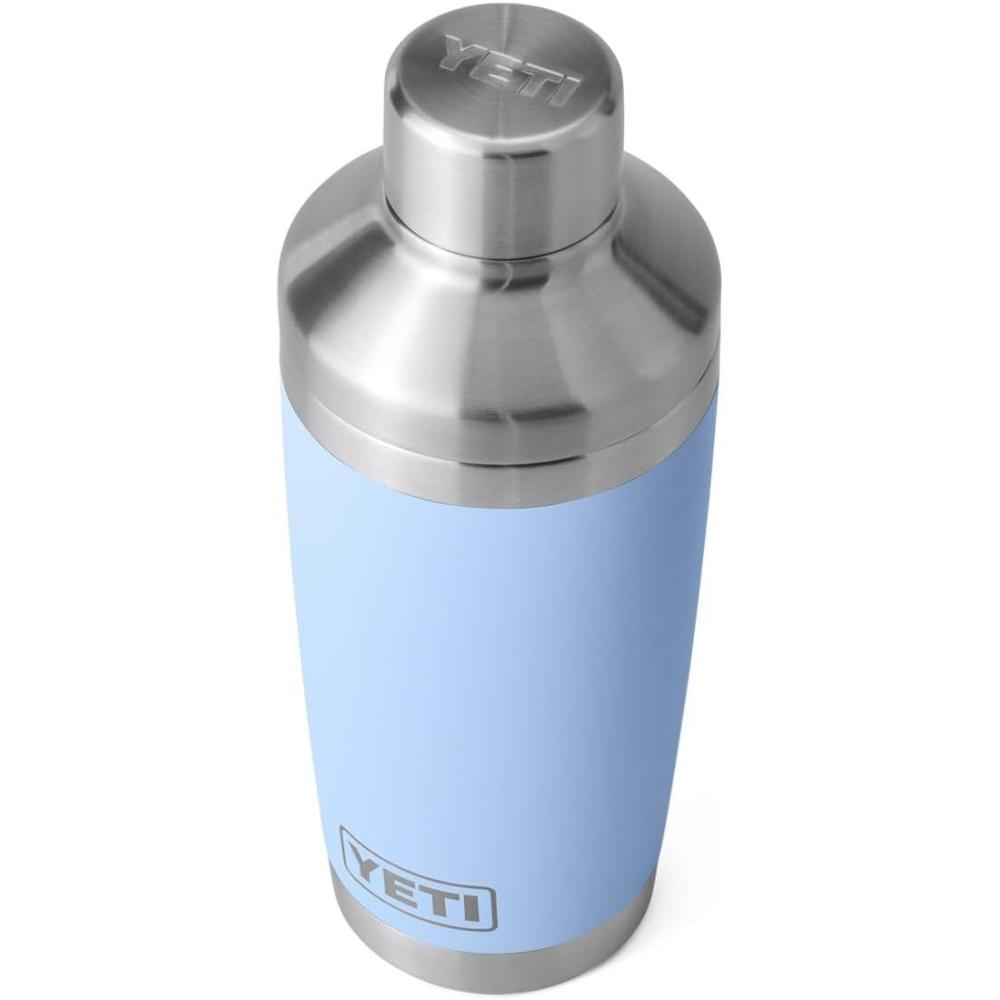 imageYETI Rambler 20 oz Cocktail Shaker Stainless Steel Vacuum Insulated Black Forest GreenBig Sky Blue