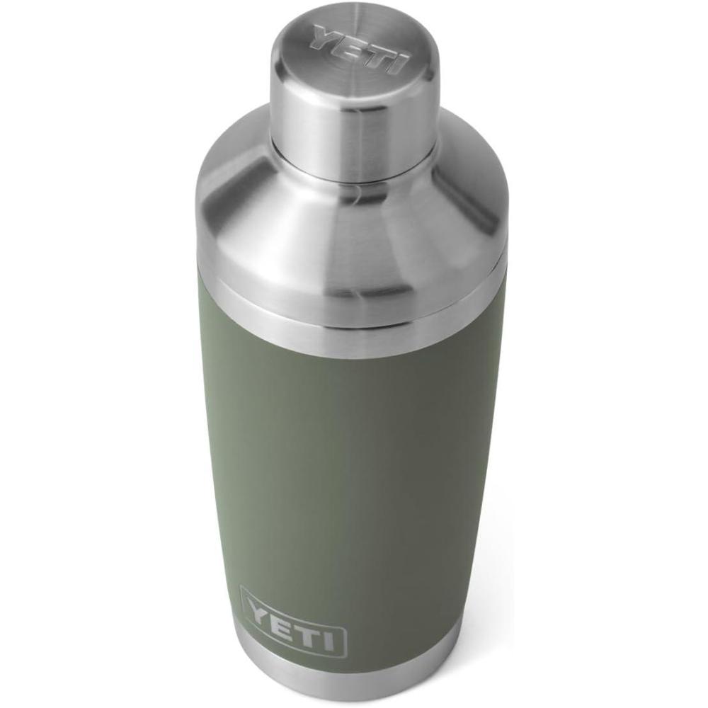 imageYETI Rambler 20 oz Cocktail Shaker Stainless Steel Vacuum Insulated Black Forest GreenCamp Green