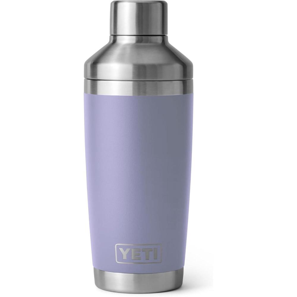 imageYETI Rambler 20 oz Cocktail Shaker Stainless Steel Vacuum Insulated Black Forest GreenCosmic Lilac