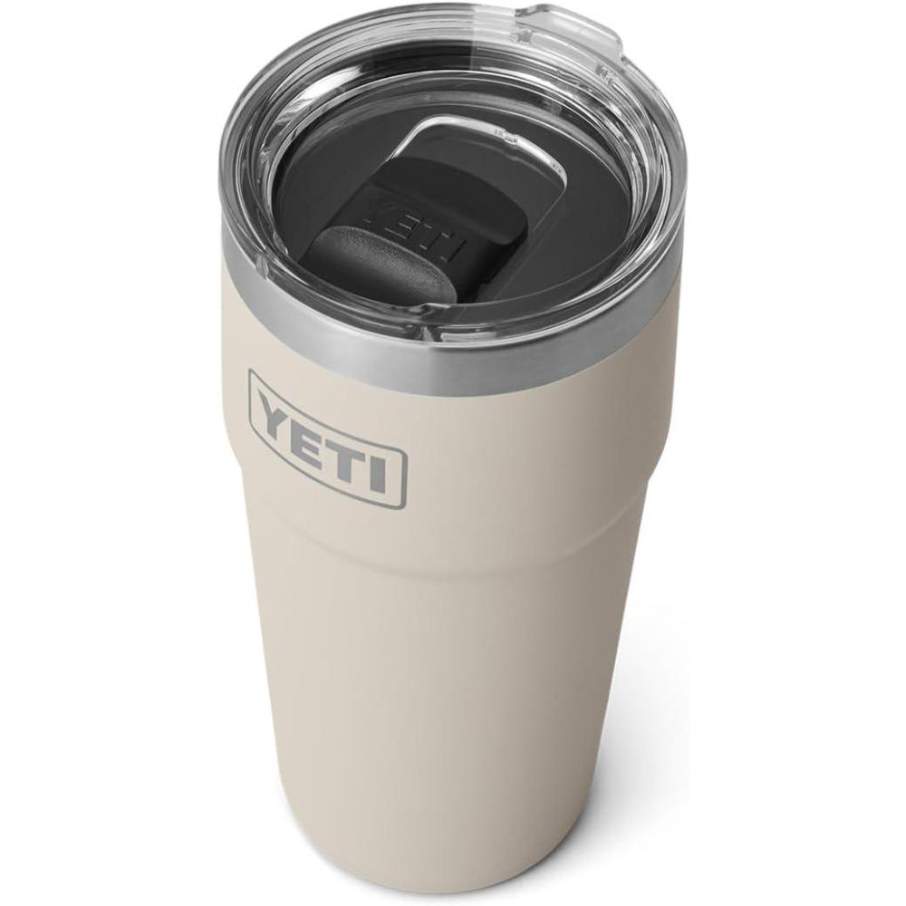 imageYETI Rambler 20 oz Stackable Tumbler Stainless Steel Vacuum Insulated with MagSlider LidCape Taupe
