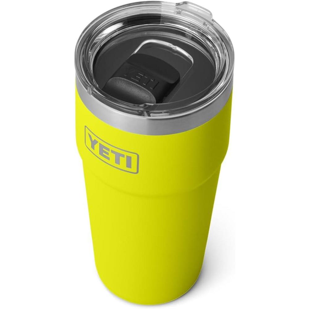 imageYETI Rambler 20 oz Stackable Tumbler Stainless Steel Vacuum Insulated with MagSlider LidFirefly Yellow