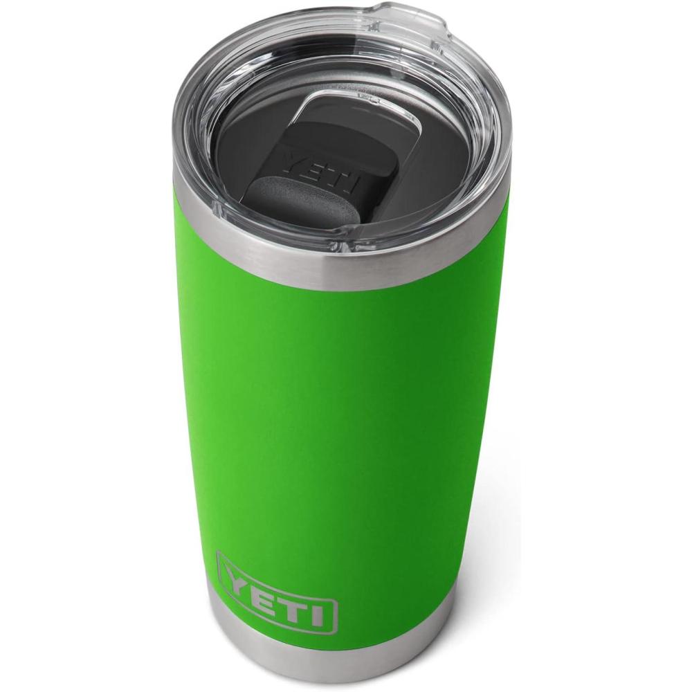 imageYETI Rambler 20 oz Stainless Steel Vacuum Insulated Tumbler wMagSlider LidCanopy Green
