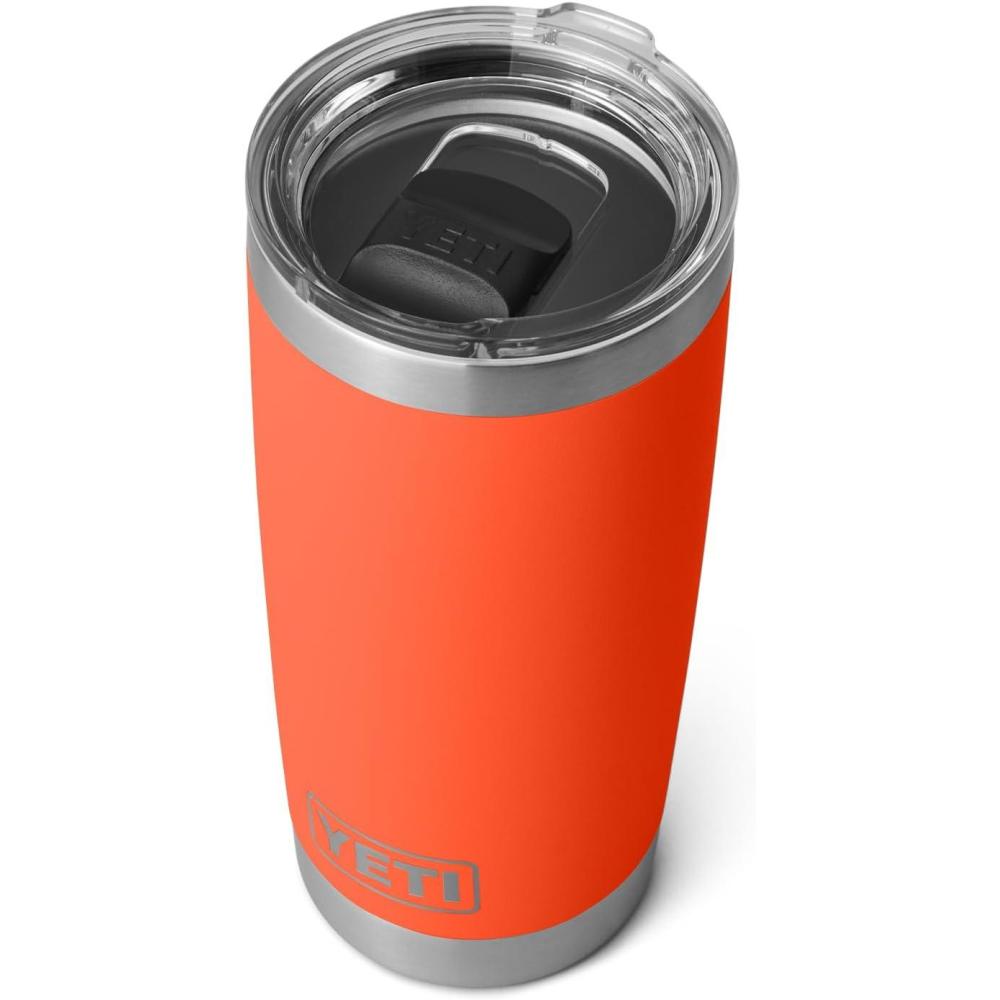imageYETI Rambler 20 oz Stainless Steel Vacuum Insulated Tumbler wMagSlider LidPapaya