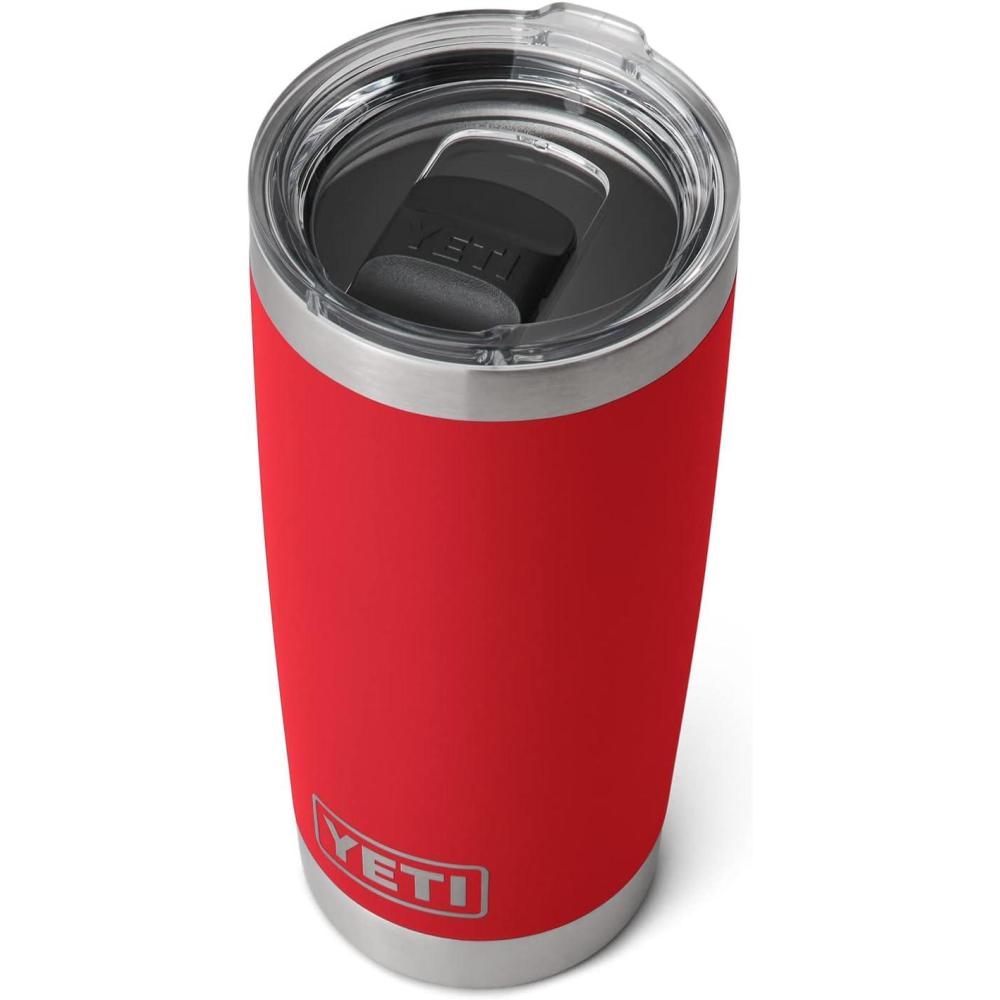 imageYETI Rambler 20 oz Stainless Steel Vacuum Insulated Tumbler wMagSlider LidRescue Red
