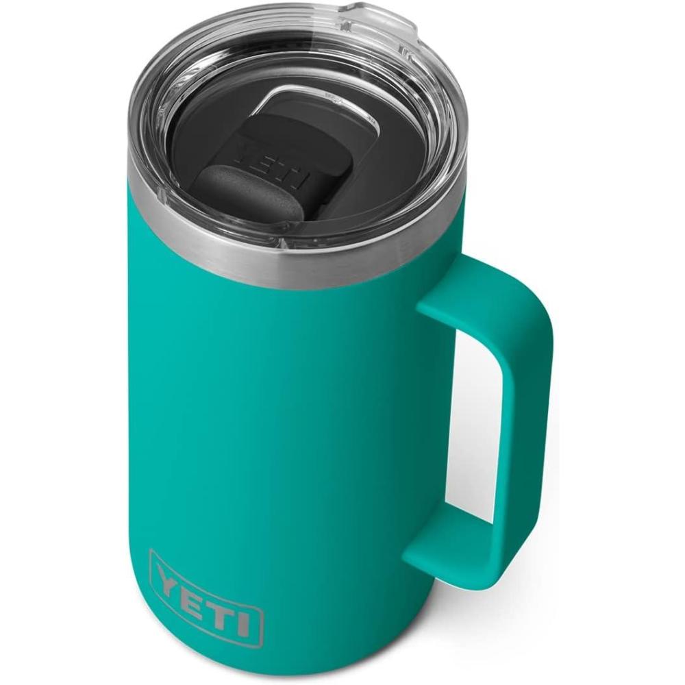 imageYETI Rambler 24 oz Mug Vacuum Insulated Stainless Steel with MagSlider LidAquifer Blue