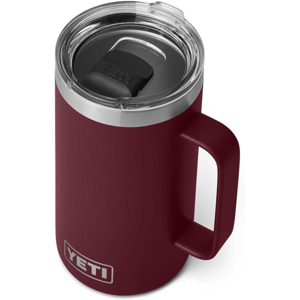 imageYETI Rambler 24 oz Mug Vacuum Insulated Stainless Steel with MagSlider LidWild Vine Red