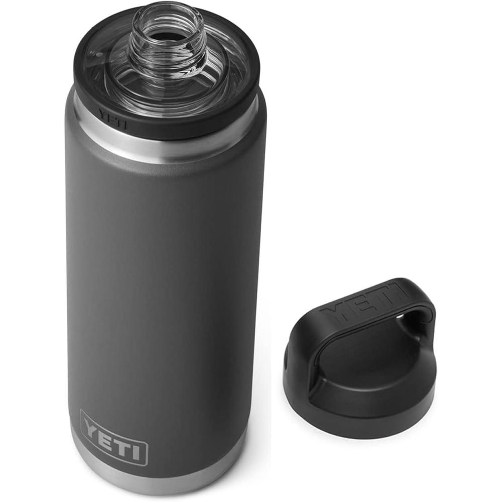 imageYETI Rambler 26 oz Bottle Vacuum Insulated Leakproof Stainless Steel with Chug CapCharcoal