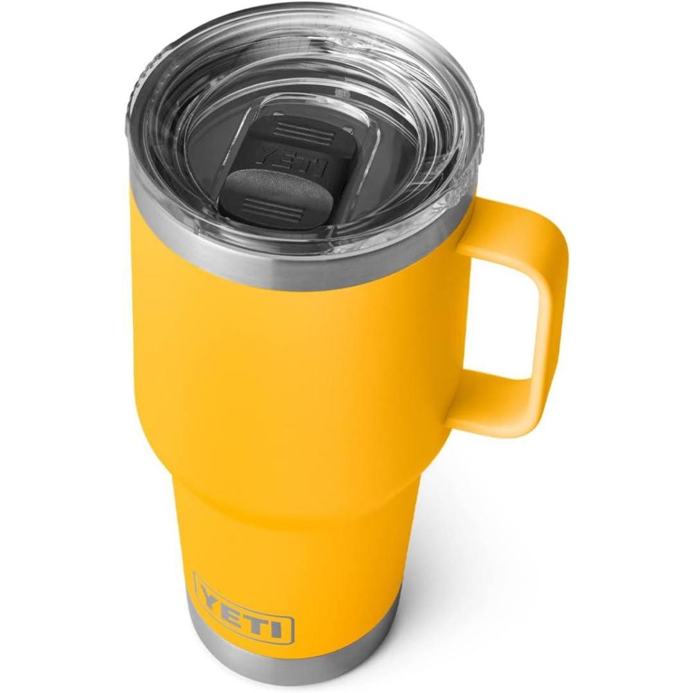 imageYETI Rambler 30 oz Travel Mug Stainless Steel Vacuum Insulated with Stronghold LidAlpine Yellow