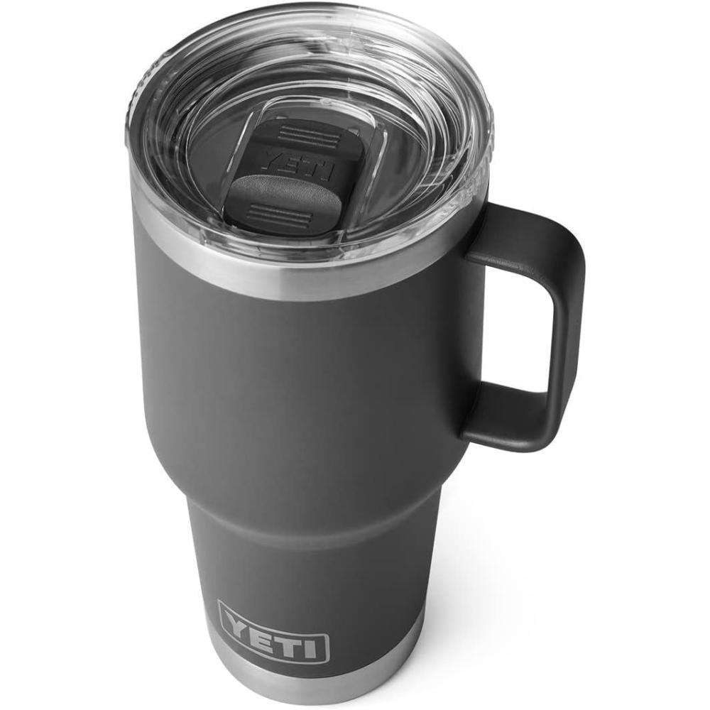 imageYETI Rambler 30 oz Travel Mug Stainless Steel Vacuum Insulated with Stronghold LidCharcoal