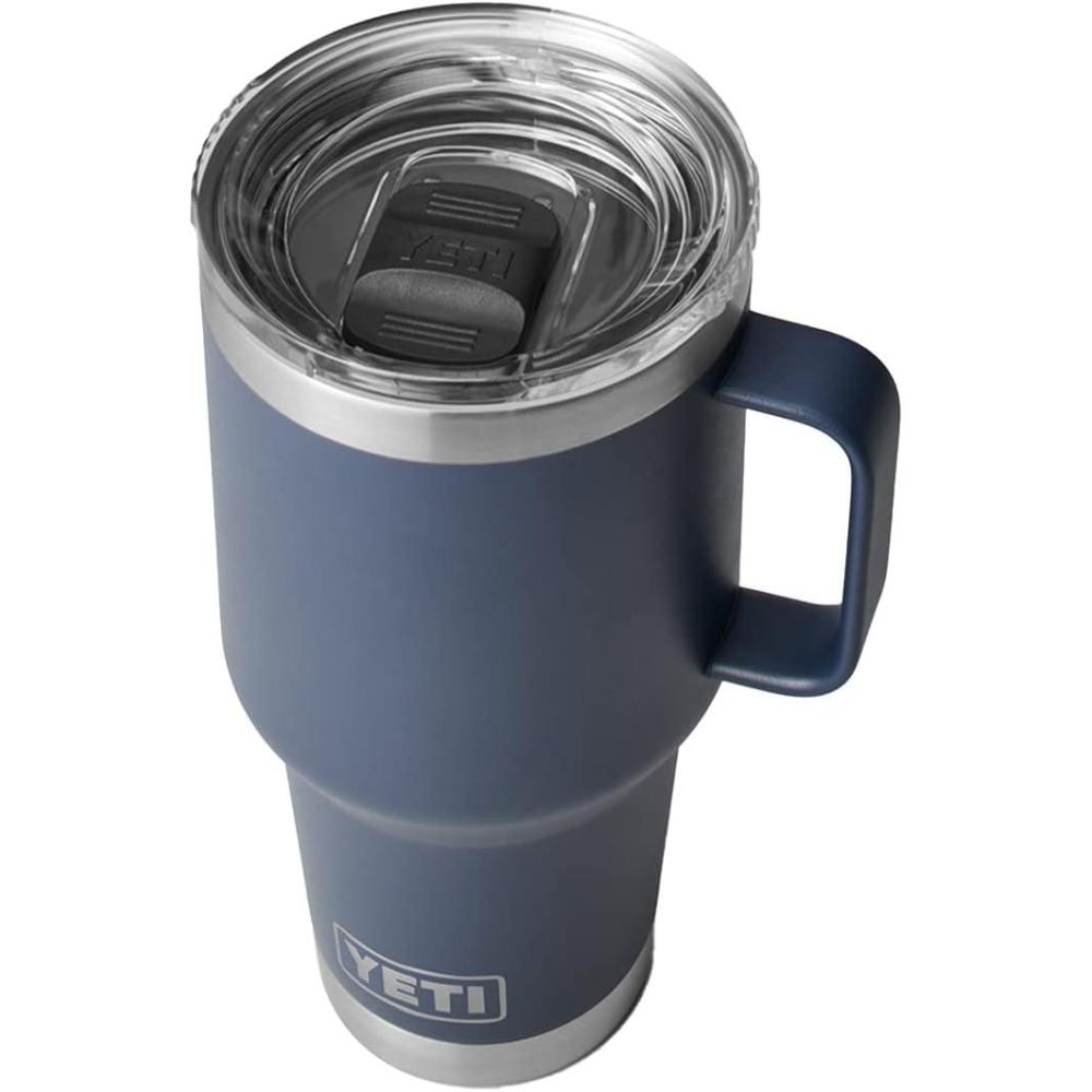 imageYETI Rambler 30 oz Travel Mug Stainless Steel Vacuum Insulated with Stronghold LidNavy