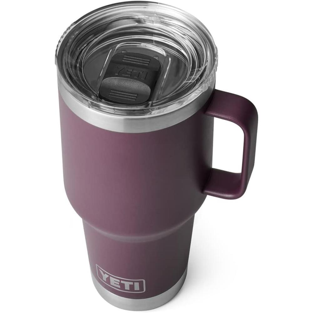 imageYETI Rambler 30 oz Travel Mug Stainless Steel Vacuum Insulated with Stronghold LidNordic Purple