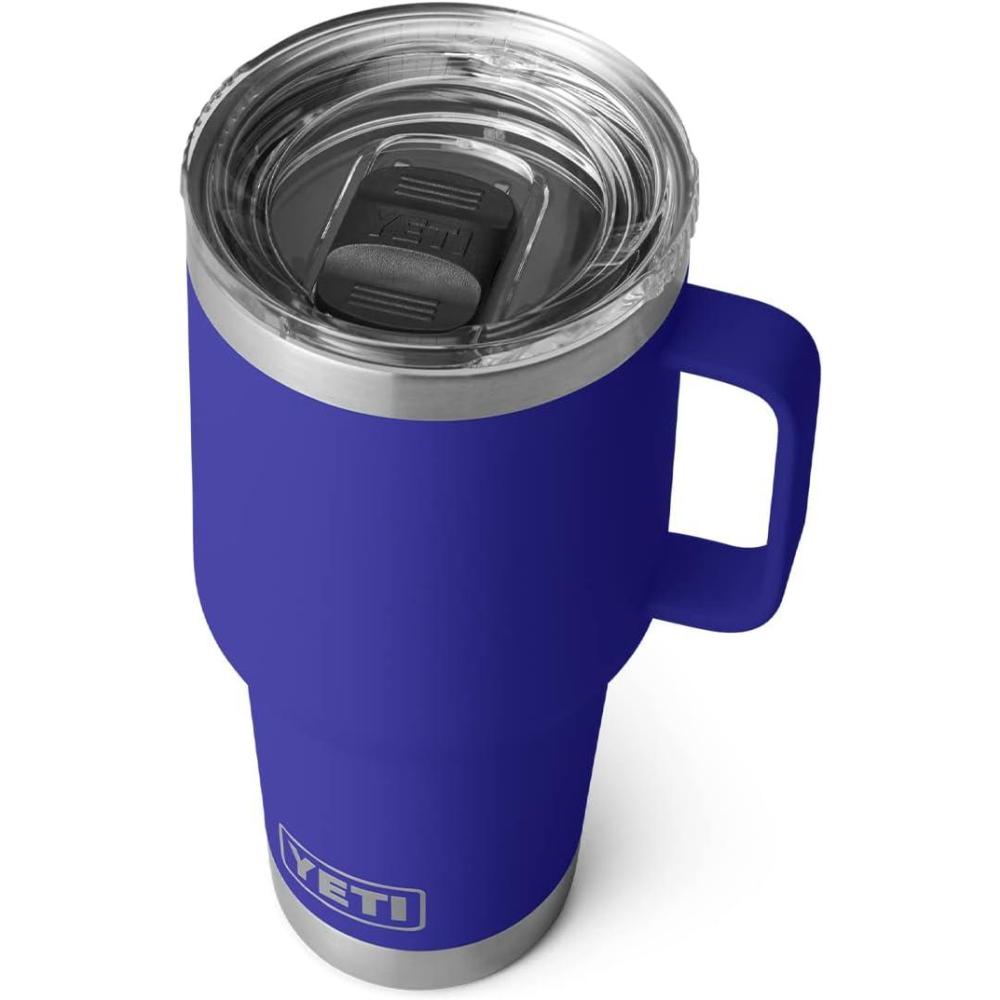 imageYETI Rambler 30 oz Travel Mug Stainless Steel Vacuum Insulated with Stronghold LidOffshore Blue