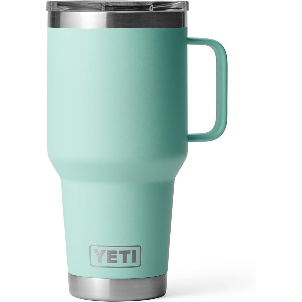 imageYETI Rambler 30 oz Travel Mug Stainless Steel Vacuum Insulated with Stronghold LidSeafoam