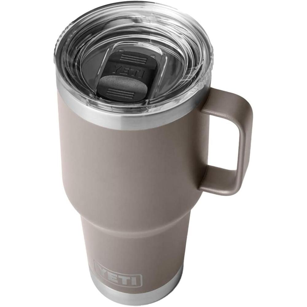 imageYETI Rambler 30 oz Travel Mug Stainless Steel Vacuum Insulated with Stronghold LidSharptail Taupe