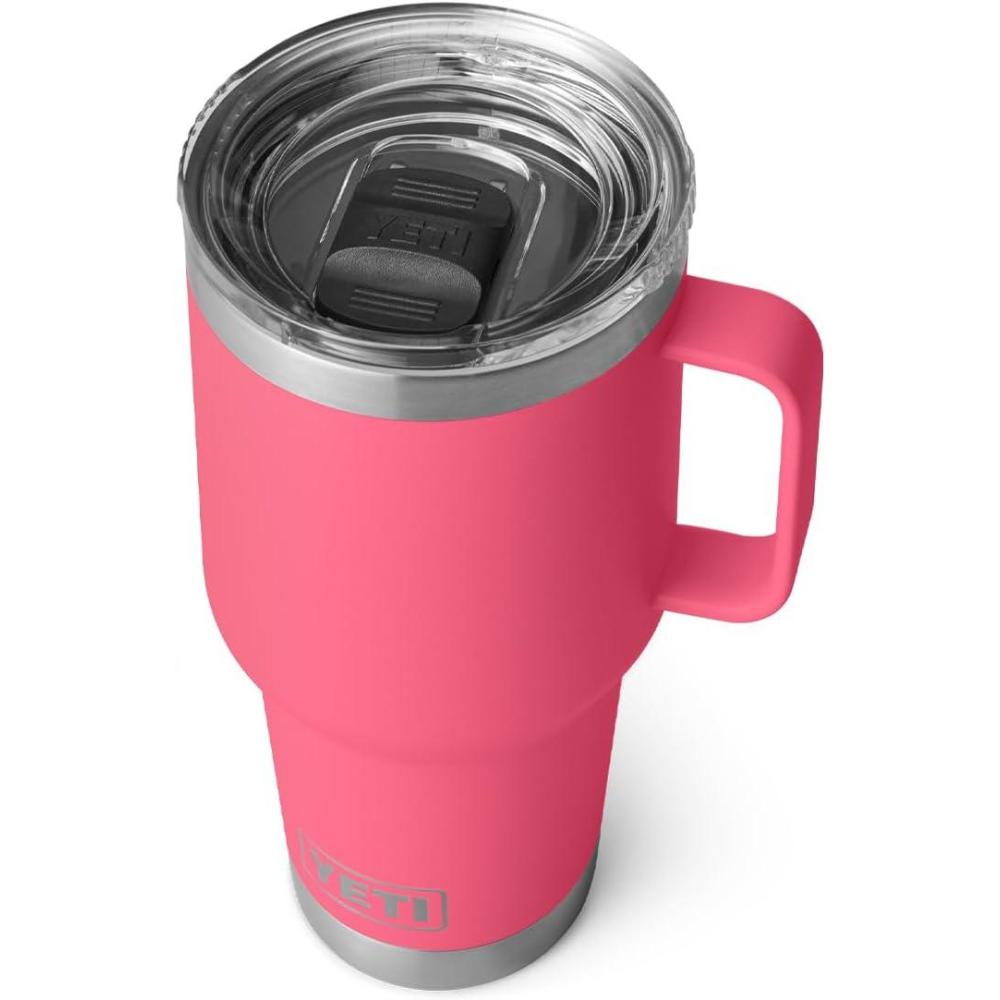 imageYETI Rambler 30 oz Travel Mug Stainless Steel Vacuum Insulated with Stronghold LidTropical Pink