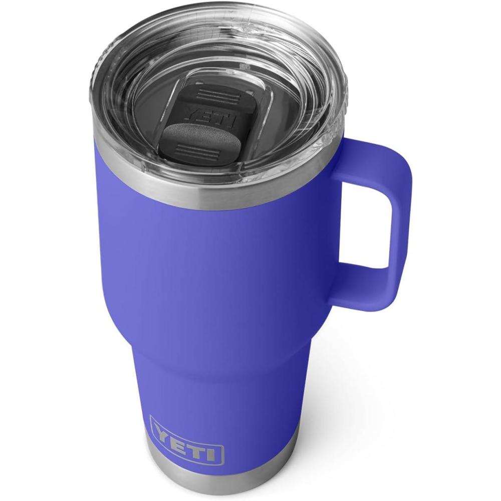 imageYETI Rambler 30 oz Travel Mug Stainless Steel Vacuum Insulated with Stronghold LidUltramarine Violet