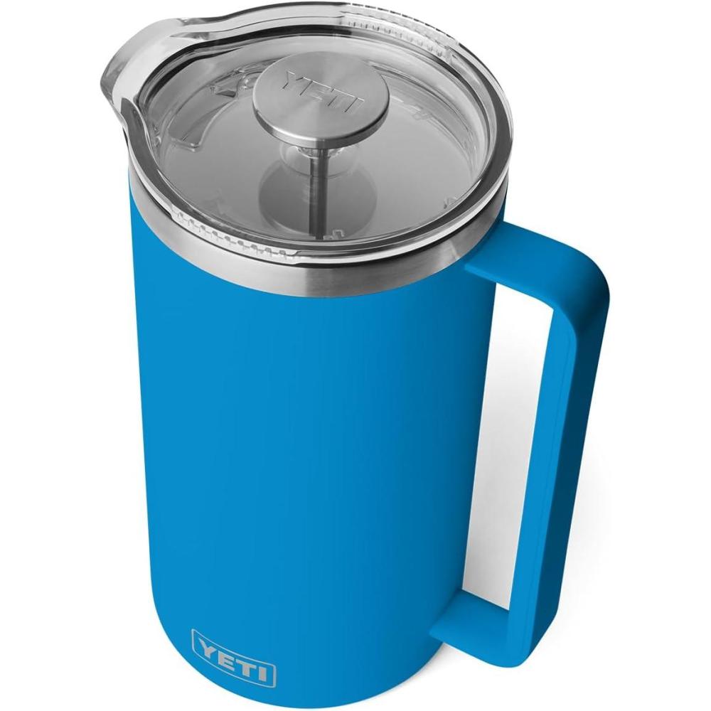imageYETI Rambler 34 oz French Press Coffee Maker Rescue RedBig Wave Blue