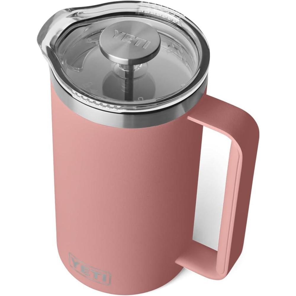 imageYETI Rambler 34 oz French Press Coffee Maker Rescue RedSandstone Pink
