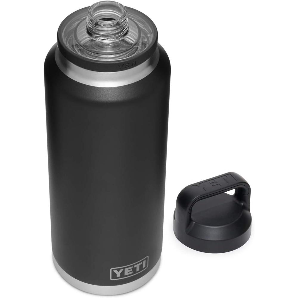 imageYETI Rambler 46 oz Bottle Vacuum Insulated Leakproof Stainless Steel with Chug CapBlack