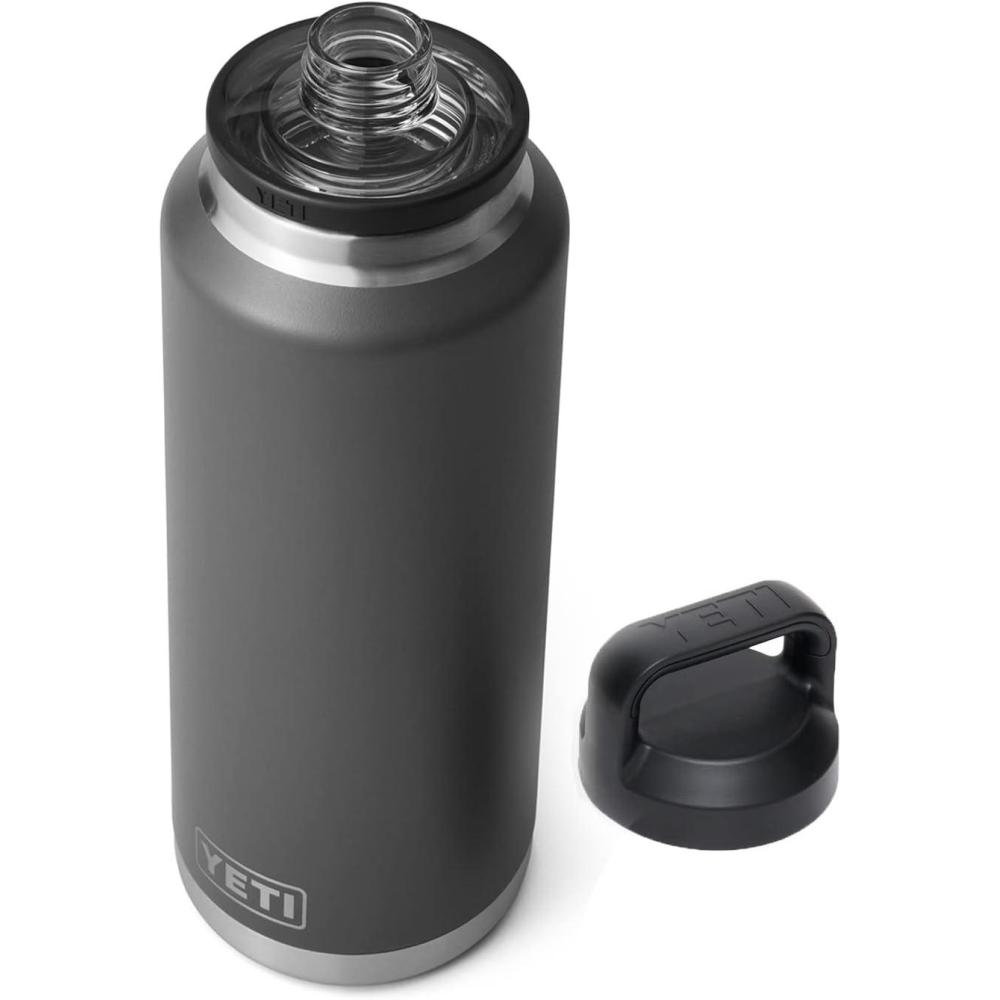 imageYETI Rambler 46 oz Bottle Vacuum Insulated Leakproof Stainless Steel with Chug CapCharcoal