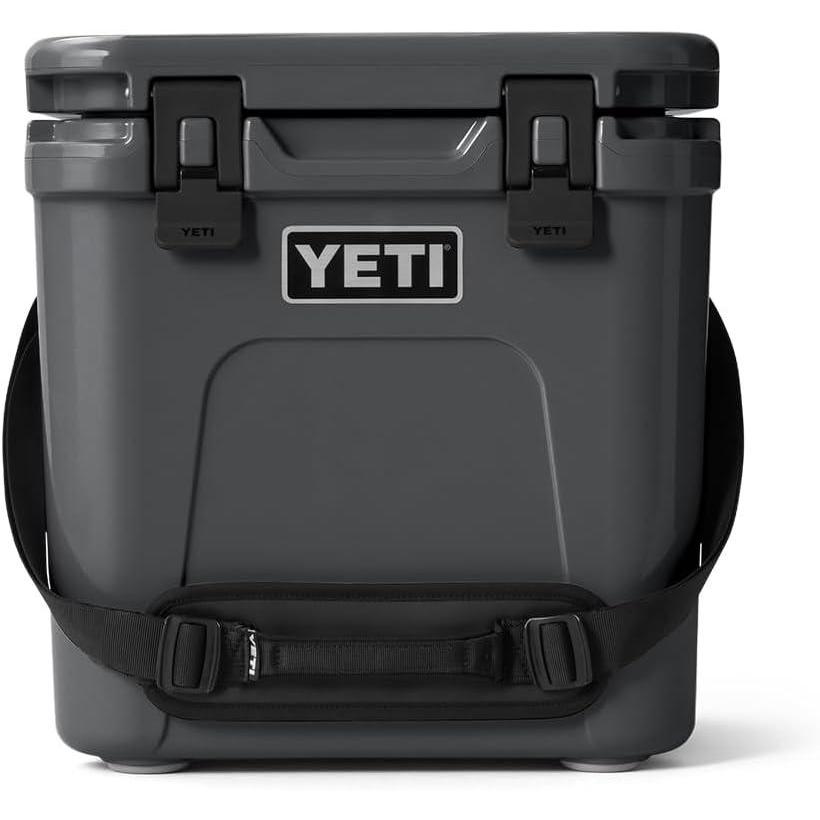 imageYETI Roadie 24 20 Hard Cooler with DoubleDuty Shoulder Strap and Drain PlugCharcoal