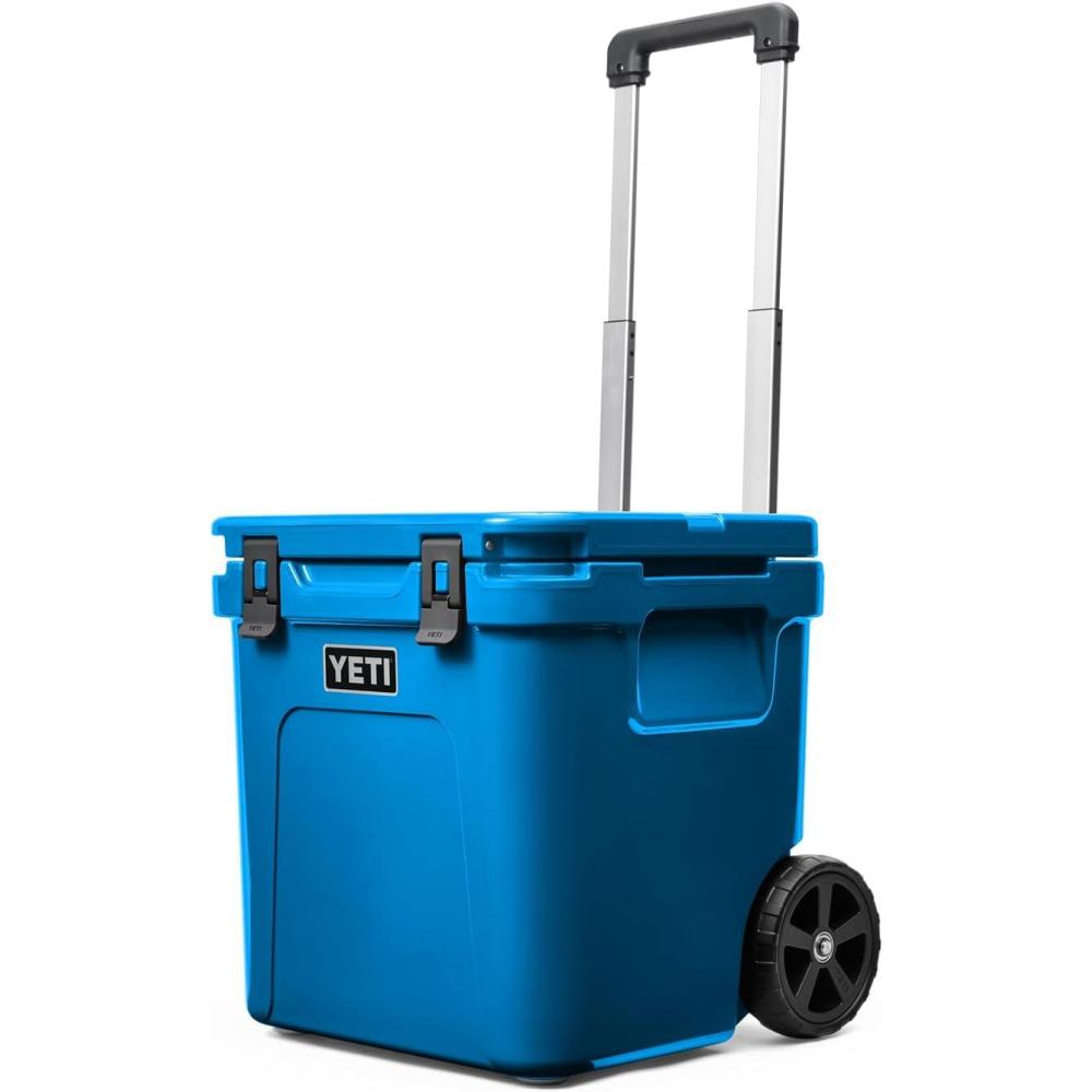 imageYETI Roadie 48 Wheeled Cooler with Retractable Periscope HandleBig Wave Blue