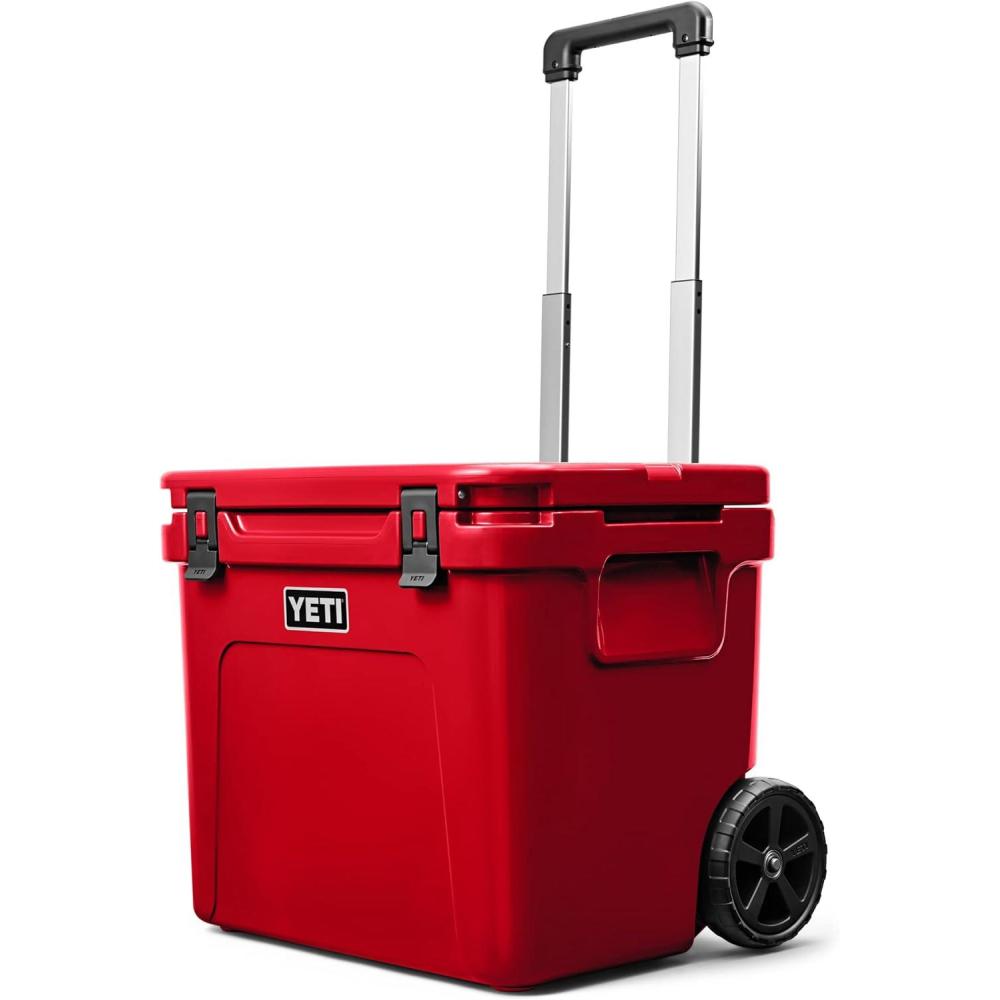 imageYETI Roadie 60 Wheeled Cooler with Retractable Periscope HandleRescue Red