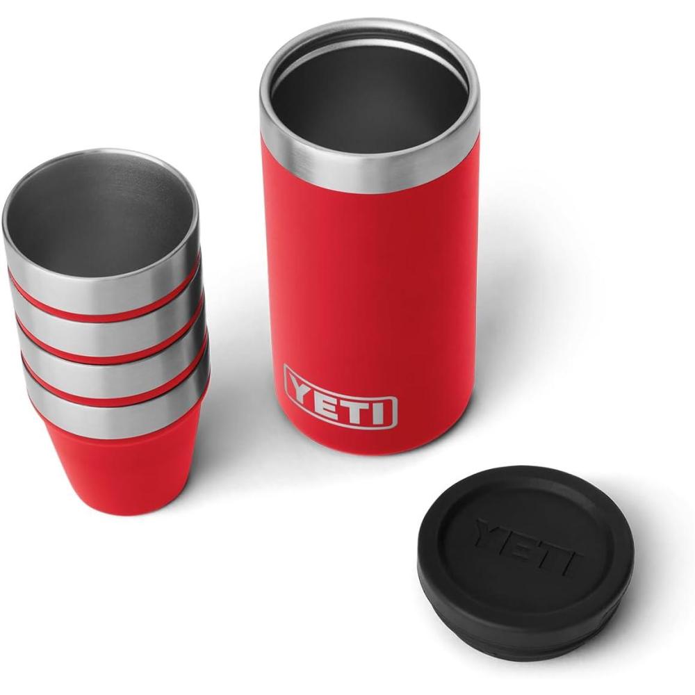imageYETI Shot Glasses with Carrying Case Set of 4Rescue Red