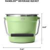 YETI Beverage/Ice Bucket, Holds 6 Longnecks or 3 Bottles of Wine(Key Lime)