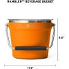 YETI Beverage/Ice Bucket, Holds 6 Longnecks or 3 Bottles of Wine(King Crab)