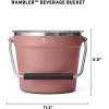 YETI Beverage/Ice Bucket, Holds 6 Longnecks or 3 Bottles of Wine(Sandstone Pink)