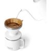YETI Pour Over Coffee Maker Accessory Ramblers, Designed for Perfect Coffee Extraction Anywhere, Stainless Steel, fits any V60 Filter, Navy(White)