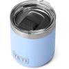 YETI Rambler 10 oz Stackable Lowball 2.0, Vacuum Insulated, Stainless Steel with MagSlider Lid, Black Stone(Big Sky Blue)