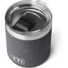 YETI Rambler 10 oz Stackable Lowball 2.0, Vacuum Insulated, Stainless Steel with MagSlider Lid, Black Stone(Black Stone-Textured)