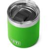 YETI Rambler 10 oz Stackable Lowball 2.0, Vacuum Insulated, Stainless Steel with MagSlider Lid, Black Stone(Canopy Green)