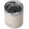 YETI Rambler 10 oz Stackable Lowball 2.0, Vacuum Insulated, Stainless Steel with MagSlider Lid, Black Stone(Cape Taupe)