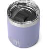 YETI Rambler 10 oz Stackable Lowball 2.0, Vacuum Insulated, Stainless Steel with MagSlider Lid, Black Stone(Cosmic Lilac)