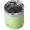 YETI Rambler 10 oz Stackable Lowball 2.0, Vacuum Insulated, Stainless Steel with MagSlider Lid, Black Stone(Key Lime)