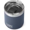 YETI Rambler 10 oz Stackable Lowball 2.0, Vacuum Insulated, Stainless Steel with MagSlider Lid, Black Stone(Navy)