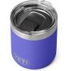 YETI Rambler 10 oz Stackable Lowball 2.0, Vacuum Insulated, Stainless Steel with MagSlider Lid, Black Stone(Ultramarine Violet)