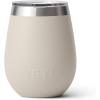 YETI Rambler 10 oz Wine Tumbler, Vacuum Insulated, Stainless Steel with MagSlider Lid, Seafoam(Cape Taupe)
