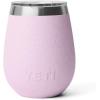 YETI Rambler 10 oz Wine Tumbler, Vacuum Insulated, Stainless Steel with MagSlider Lid, Seafoam(Cherry Blossom – Textured)
