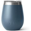 YETI Rambler 10 oz Wine Tumbler, Vacuum Insulated, Stainless Steel with MagSlider Lid, Seafoam(Nordic Blue)