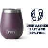 YETI Rambler 10 oz Wine Tumbler, Vacuum Insulated, Stainless Steel with MagSlider Lid, Seafoam(Nordic Purple)