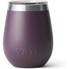 YETI Rambler 10 oz Wine Tumbler, Vacuum Insulated, Stainless Steel with MagSlider Lid, Seafoam(Nordic Purple)