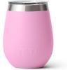 YETI Rambler 10 oz Wine Tumbler, Vacuum Insulated, Stainless Steel with MagSlider Lid, Seafoam(Power Pink)
