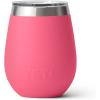 YETI Rambler 10 oz Wine Tumbler, Vacuum Insulated, Stainless Steel with MagSlider Lid, Seafoam(Tropical Pink)